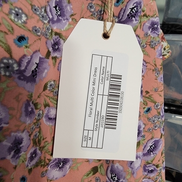 NEW Free The Roses Floral Multi Color Dress Layered Ruffles Long sleeves Size M - Picture 14 of 17